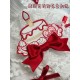 Twin Bears Take A Bite Of Cake White&Red JSK and Salopette(2nd Pre-Order/Full Payment Without Shipping)